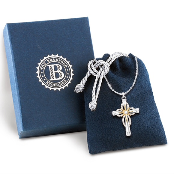 Thomas Kinkade “Faith” Diamond Pendant Necklace - Picture 1 of 6